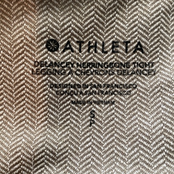 Athleta Delancey herringbone tight leggings, Chevron size small petite - Picture 9 of 13